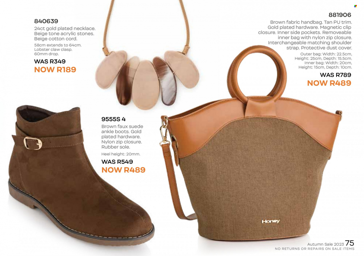 Honey specials. Page 77