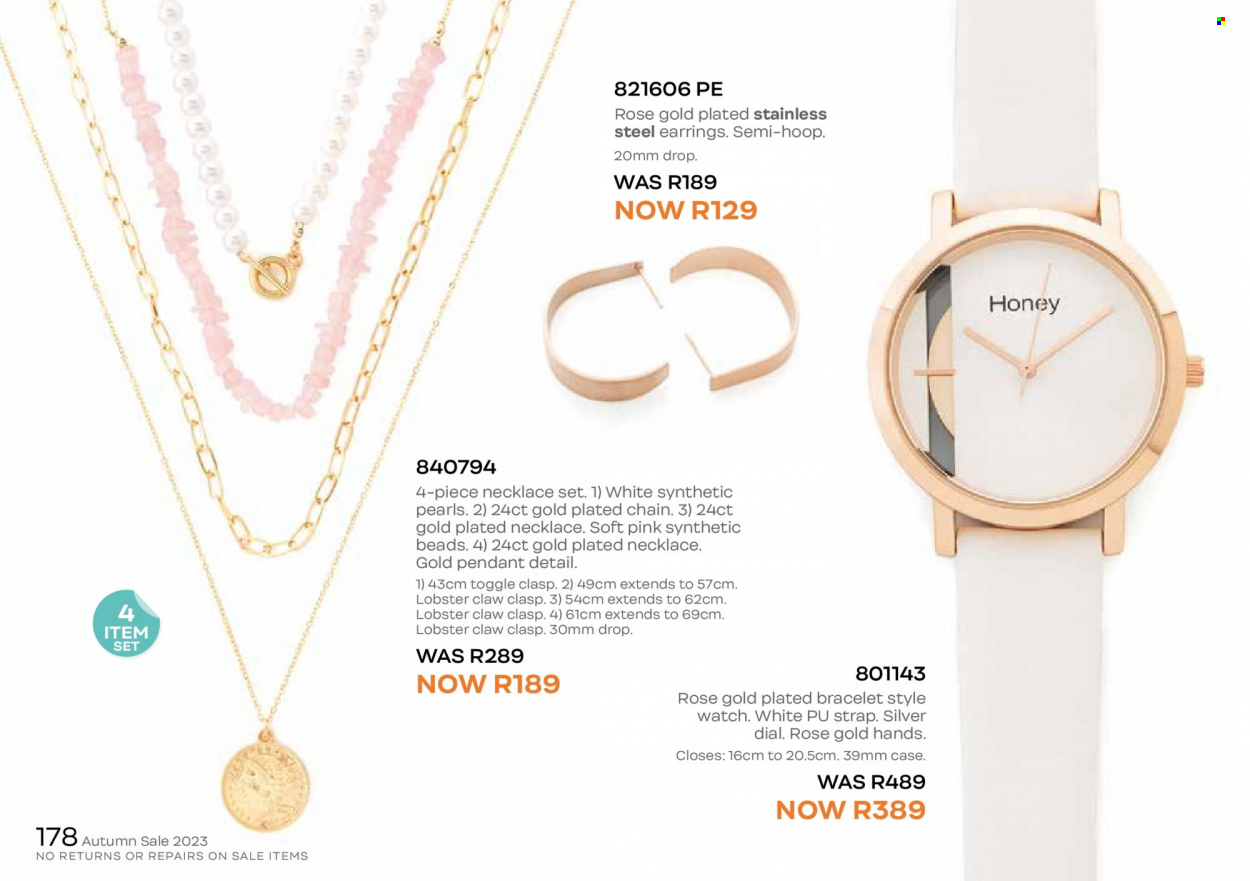 Honey specials. Page 180
