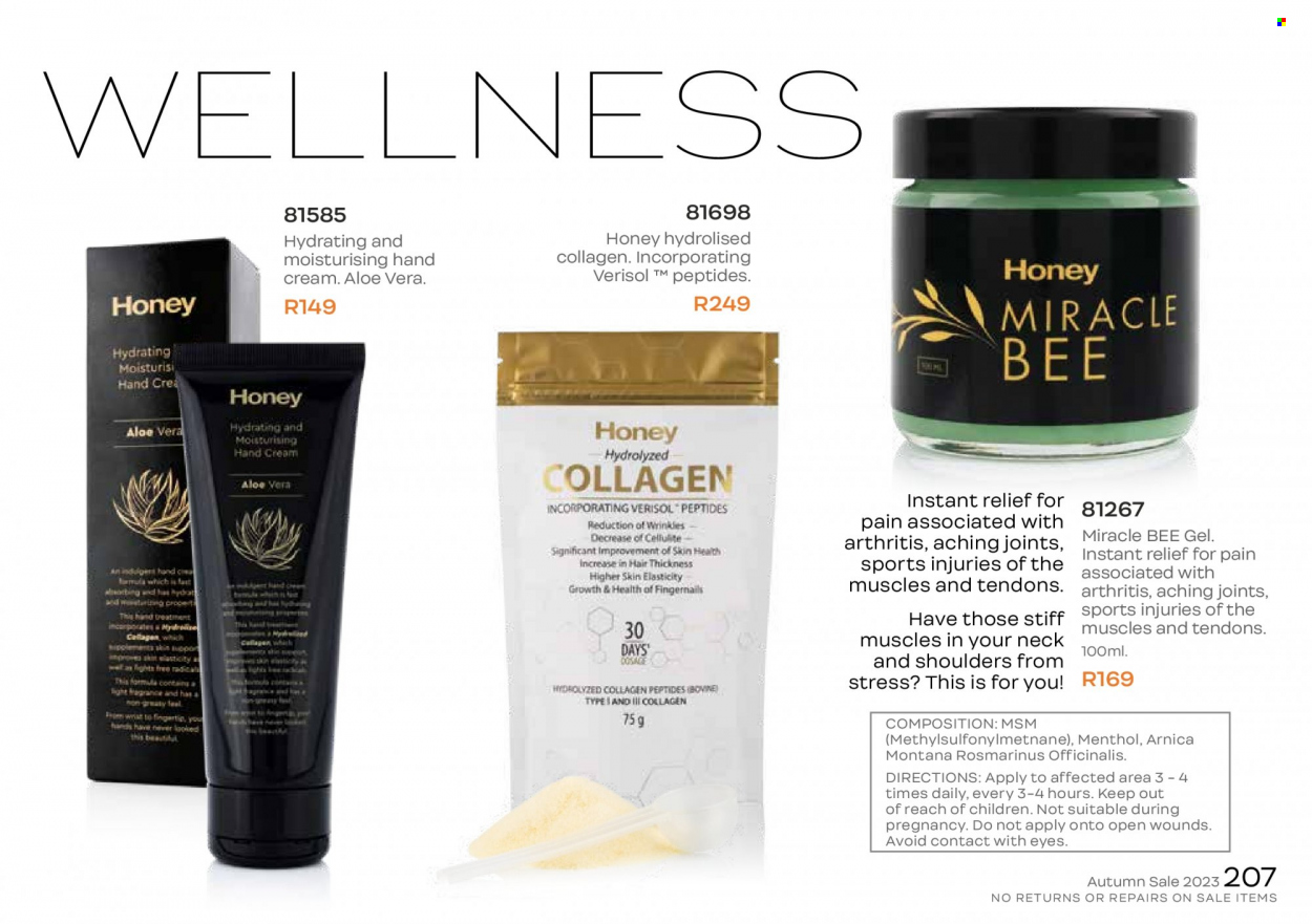 Honey specials. Page 209