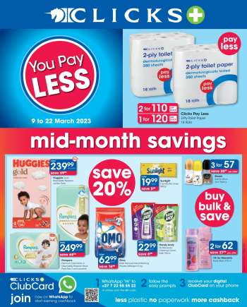Clicks catalogue  - 09/03/2023 - 22/03/2023.