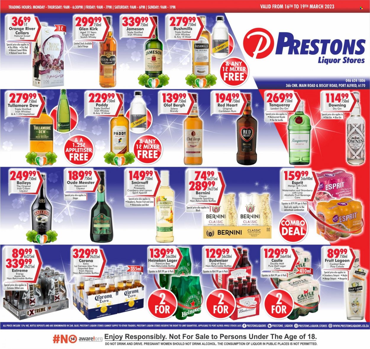 Prestons Liquor Stores specials - 16/03/2023 - 19/03/2023. Page 1