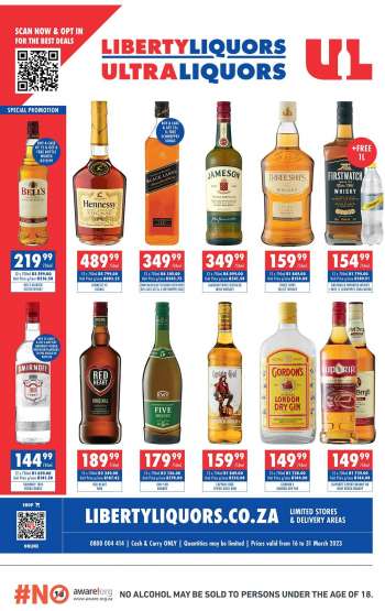 Liberty Liquors catalogue  - 16/03/2023 - 31/03/2023.