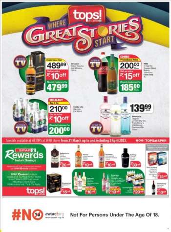 TOPS at SPAR catalogue  - 21/03/2023 - 02/04/2023.