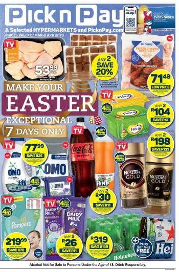 Pick n Pay catalogue  - 27/03/2022 - 02/04/2022.