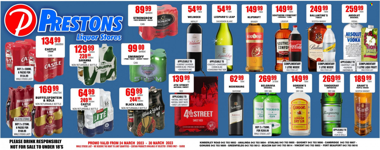 Prestons Liquor Stores specials - 24/03/2023 - 30/03/2023. Page 1