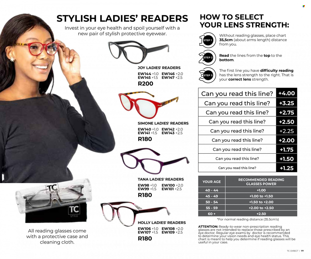 Table Charm Direct specials. Page 77