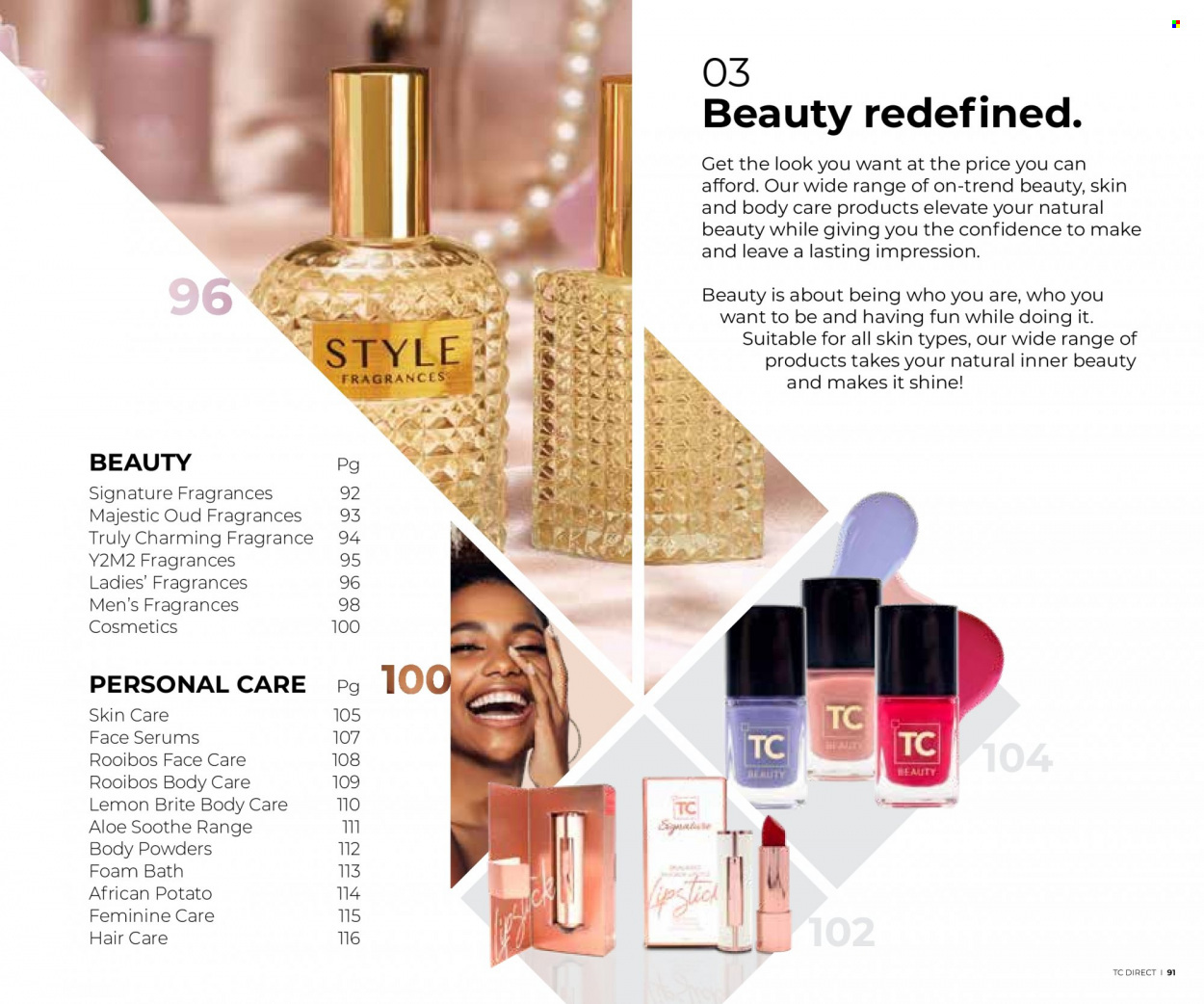 Table Charm Direct specials. Page 91