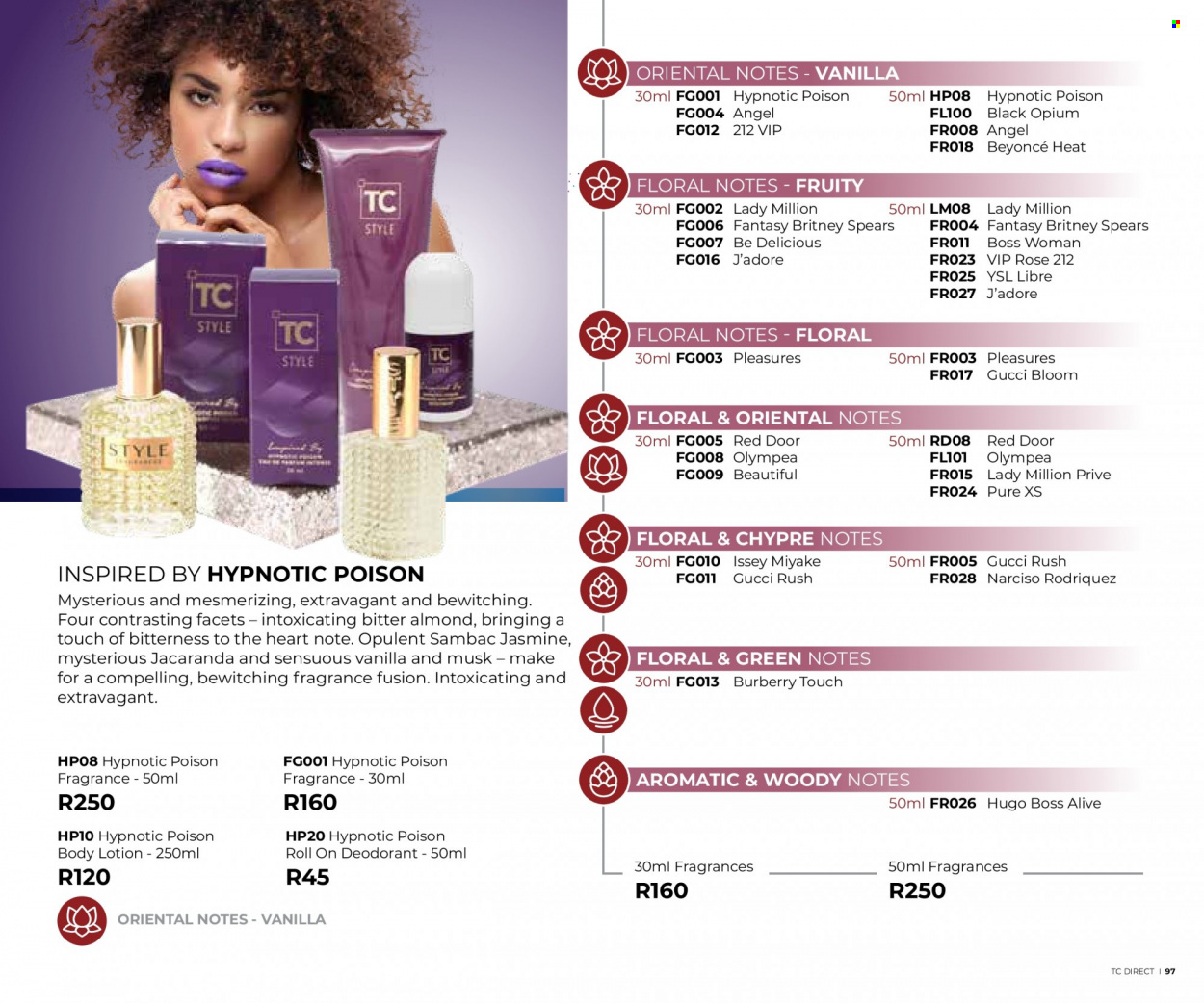 Table Charm Direct specials. Page 97