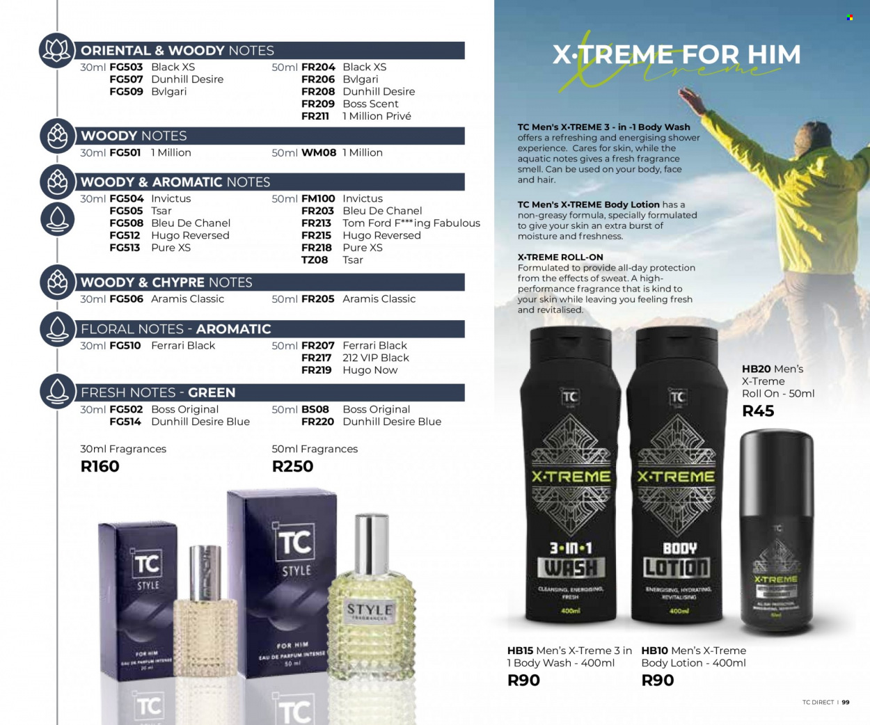 Table Charm Direct specials. Page 99