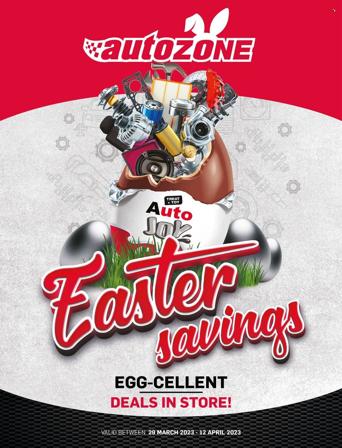 AutoZone specials - 29/03/2023 - 12/04/2023. Page 1