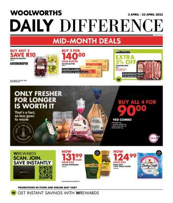 Woolworths catalogue  - 03/04/2023 - 23/04/2023.