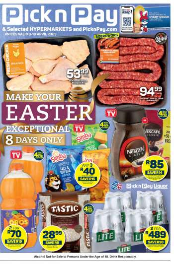 Pick n Pay catalogue  - 03/04/2022 - 10/04/2022.