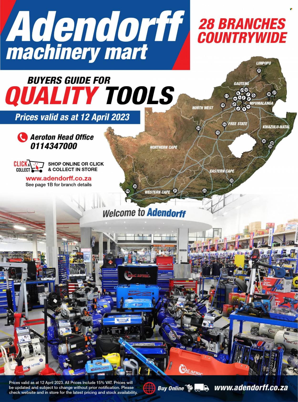 Adendorff Machinery Mart specials - 12/04/2023 - 30/04/2023. Page 1