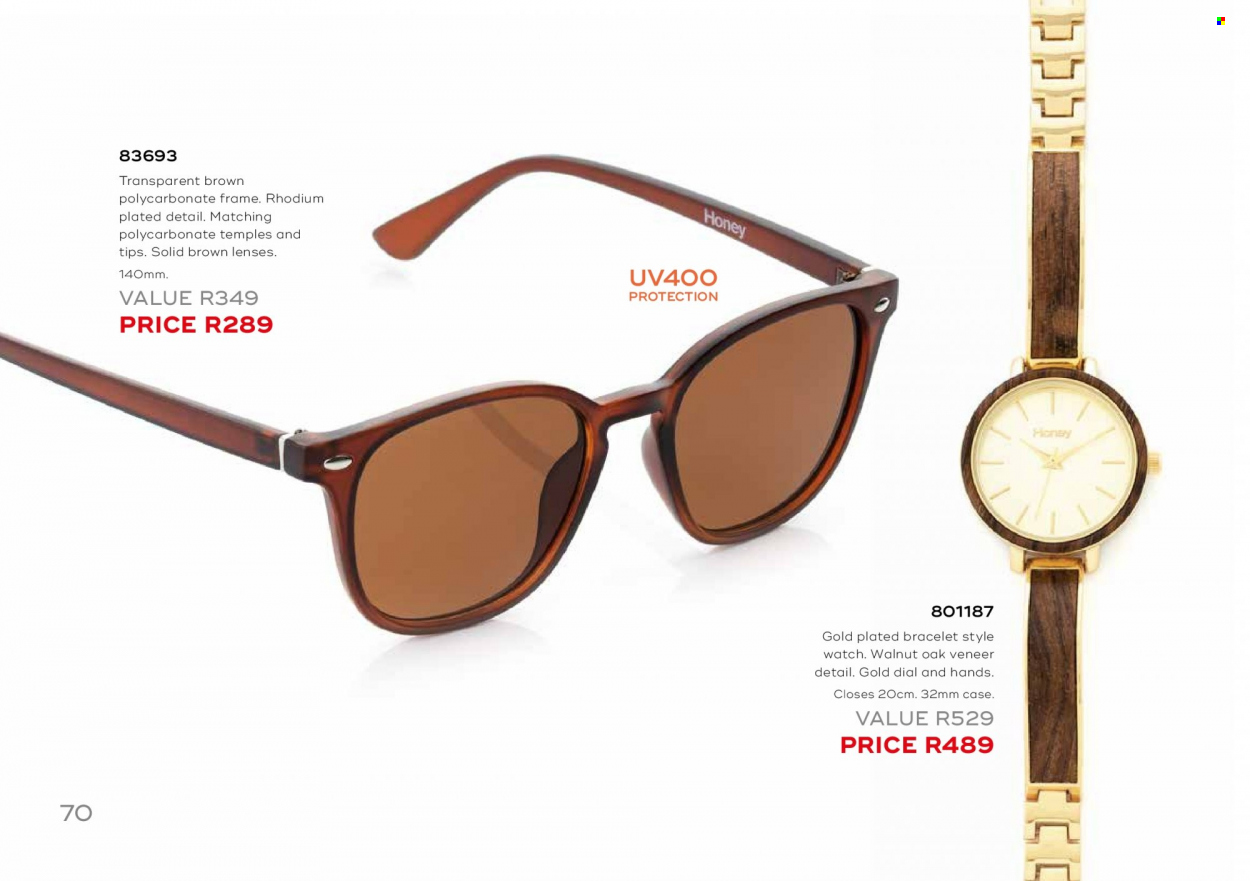 Honey specials. Page 72