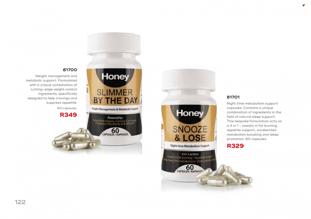 Honey specials. Page 124