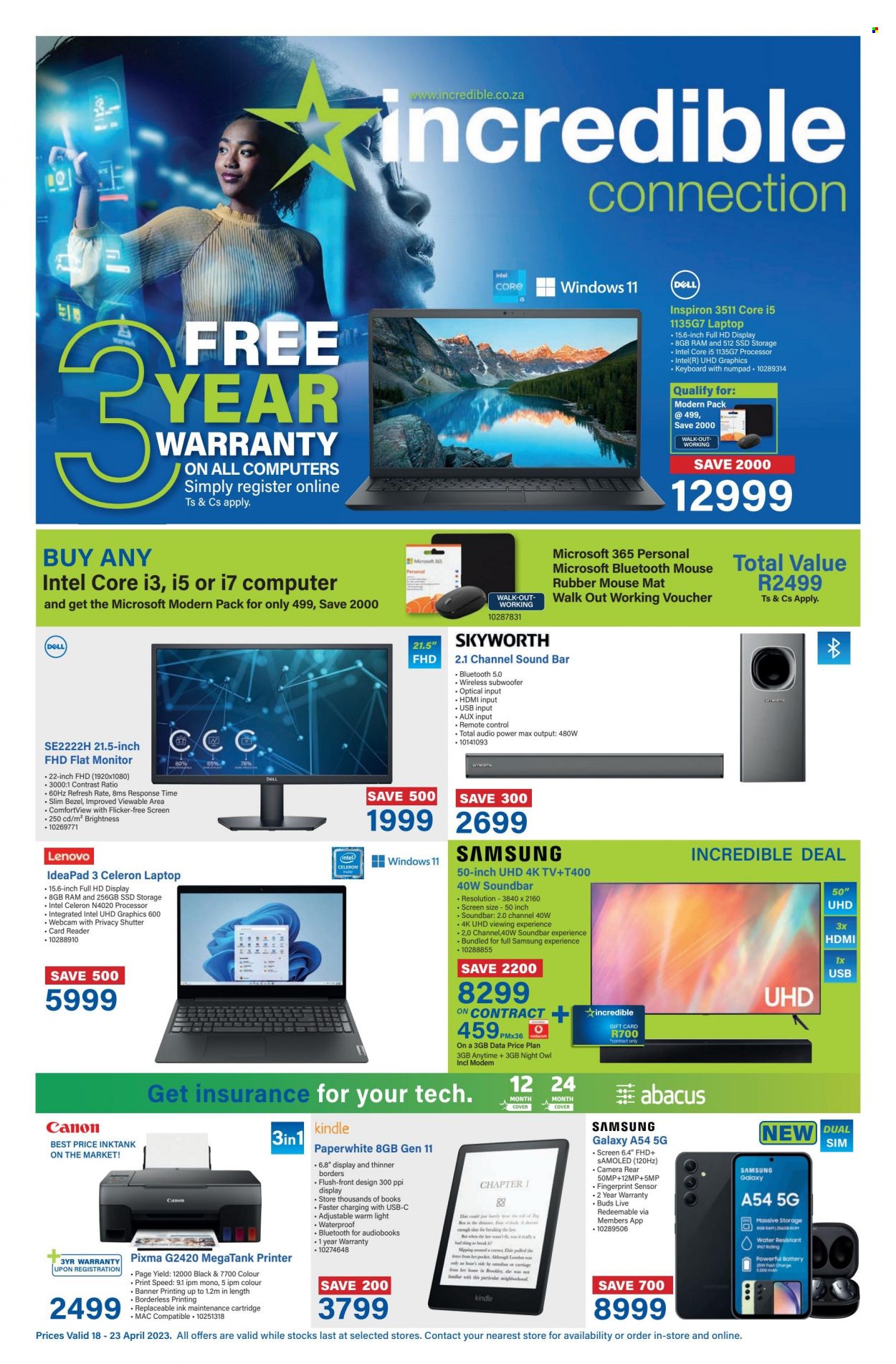 Incredible Connection specials - 18/04/2023 - 23/04/2023. Page 1