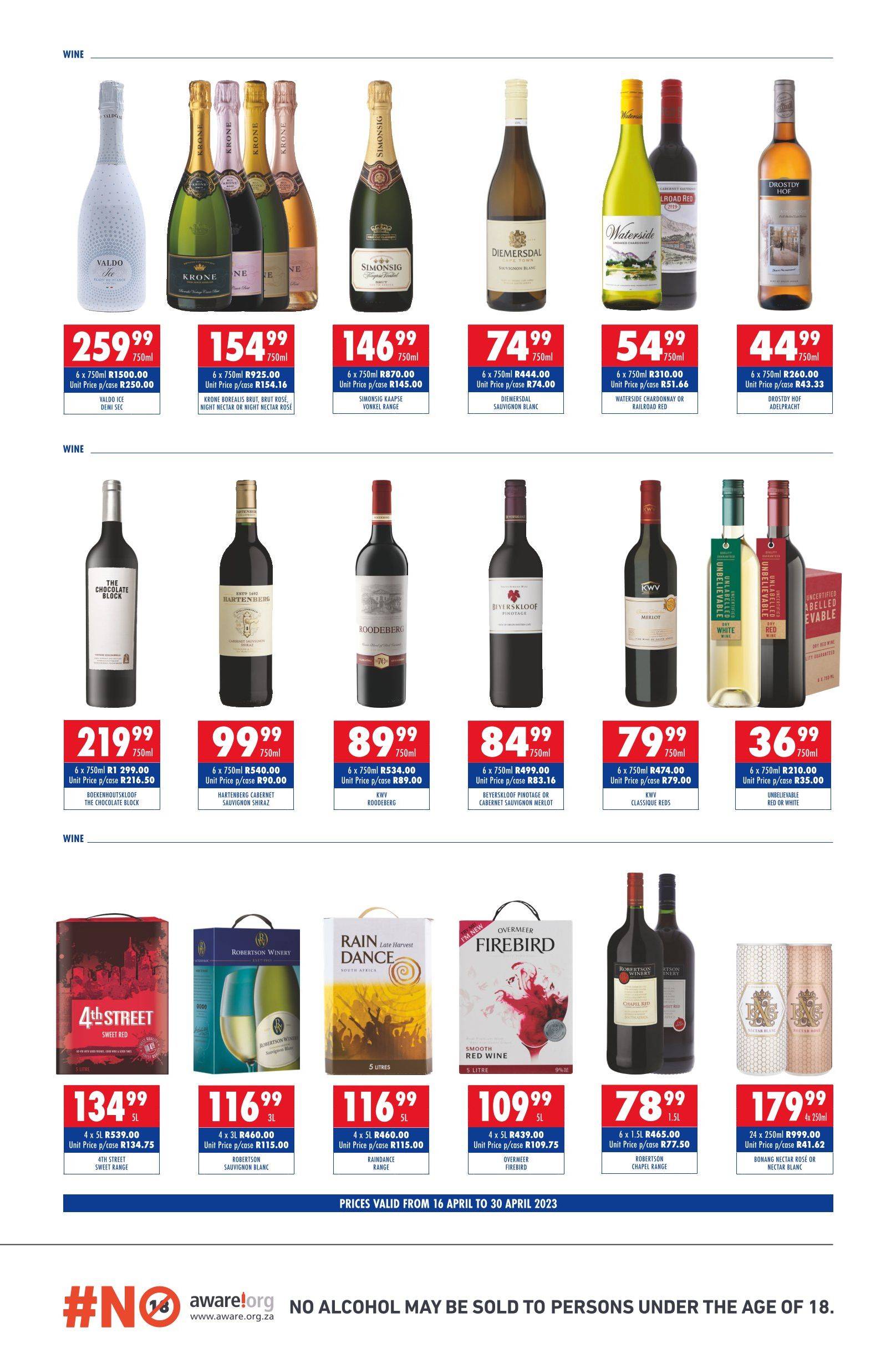 Ultra Liquors specials - 16/04/2023 - 30/04/2023. Page 3