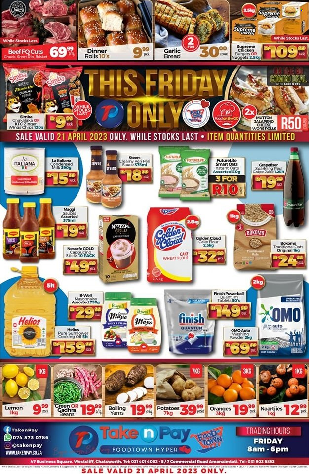 Take n Pay specials - 21/04/2023 - 21/04/2023. Page 1
