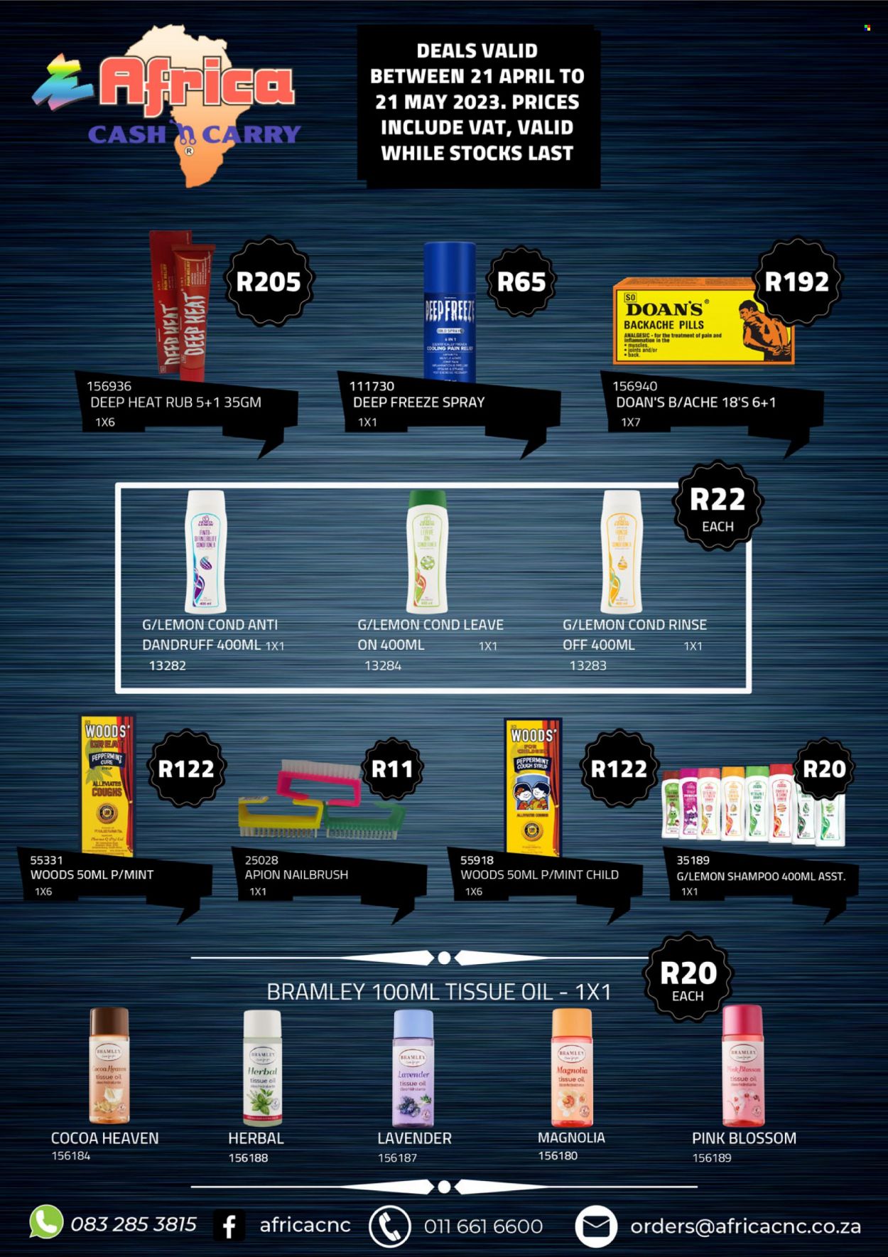 Africa Cash & Carry specials - 21/04/2023 - 21/05/2023. Page 1
