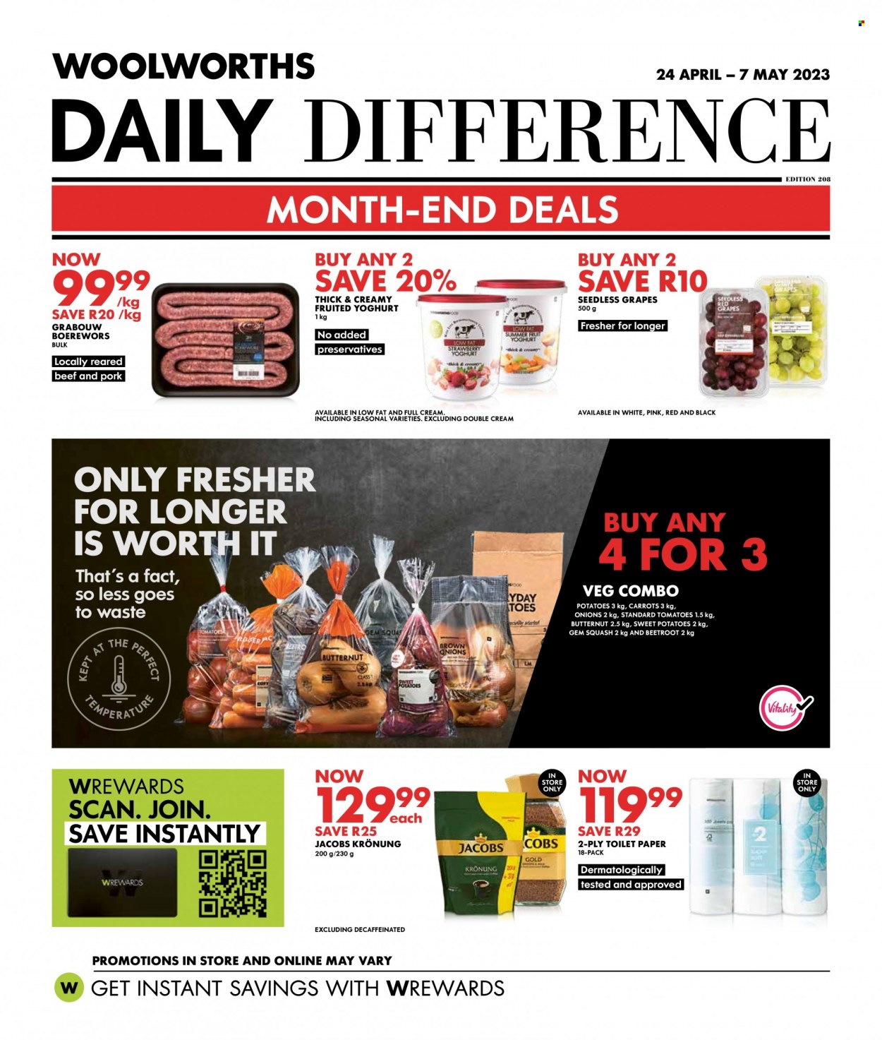 Woolworths specials - 24/04/2023 - 07/05/2023. Page 1