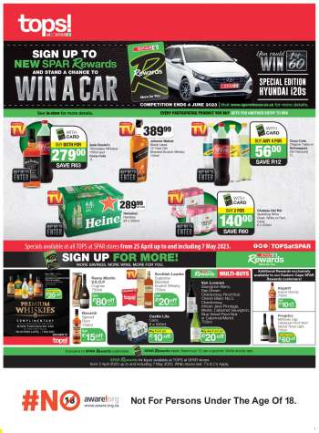 TOPS at SPAR catalogue  - 25/04/2023 - 07/05/2023.