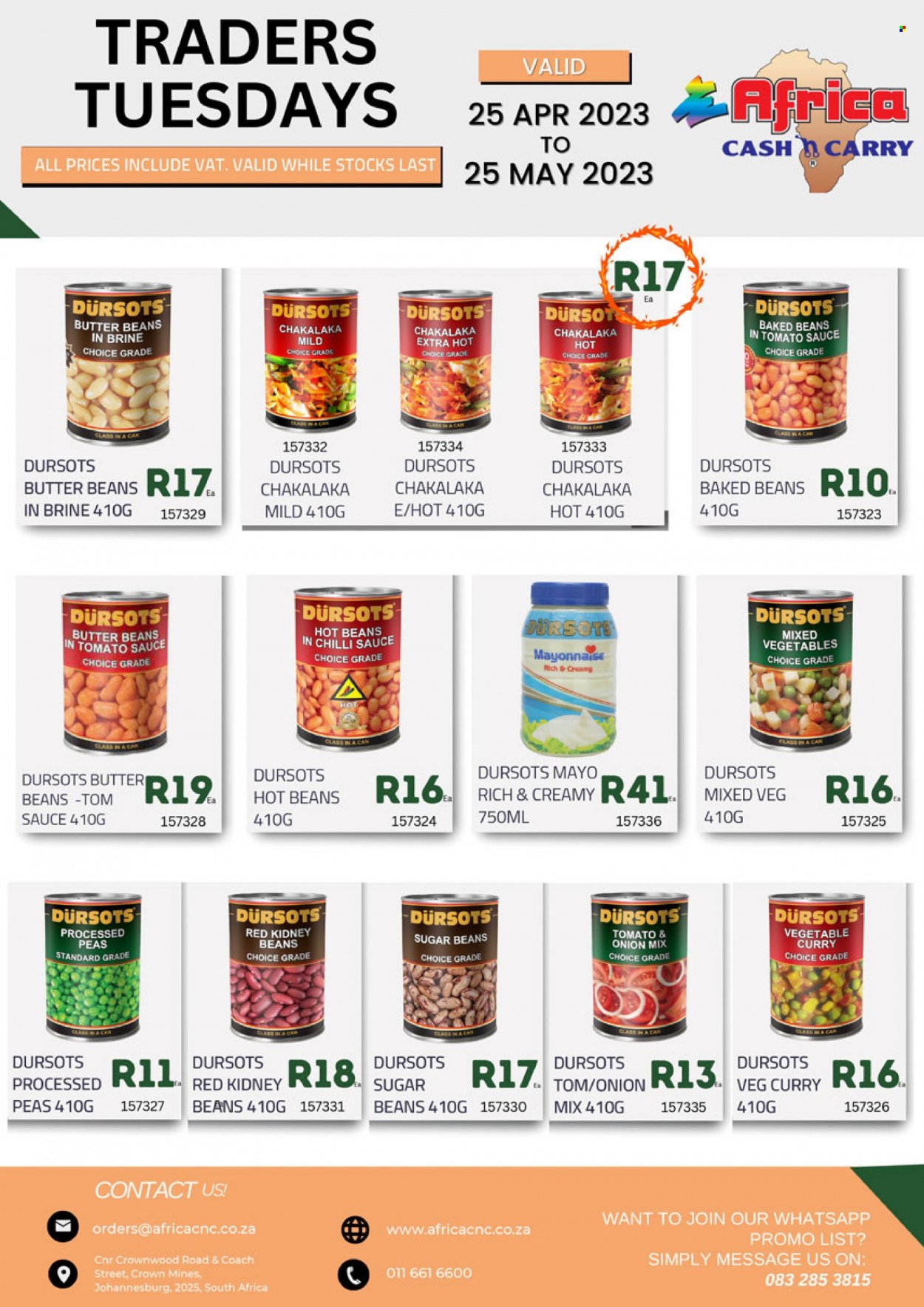 Africa Cash & Carry specials - 25/04/2023 - 25/05/2023. Page 1