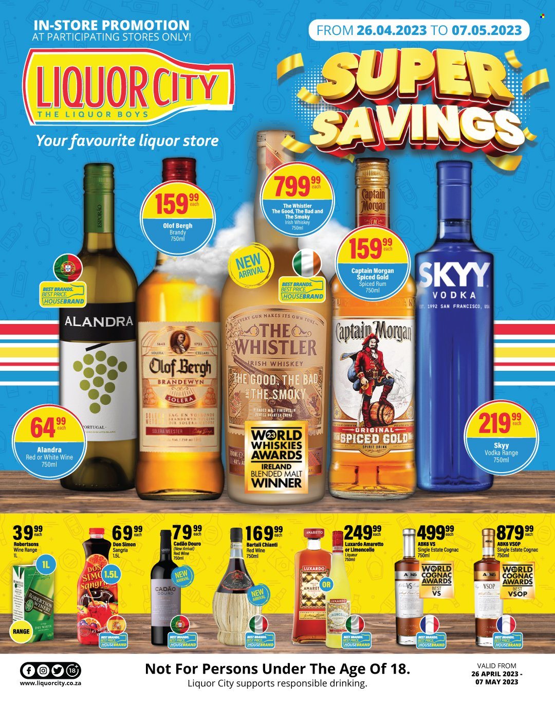 Liquor City specials - 26/04/2023 - 07/05/2023. Page 1