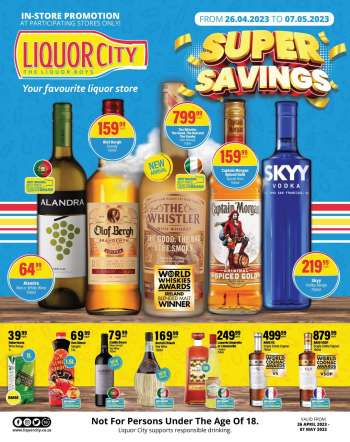 Liquor City catalogue  - 26/04/2023 - 07/05/2023.