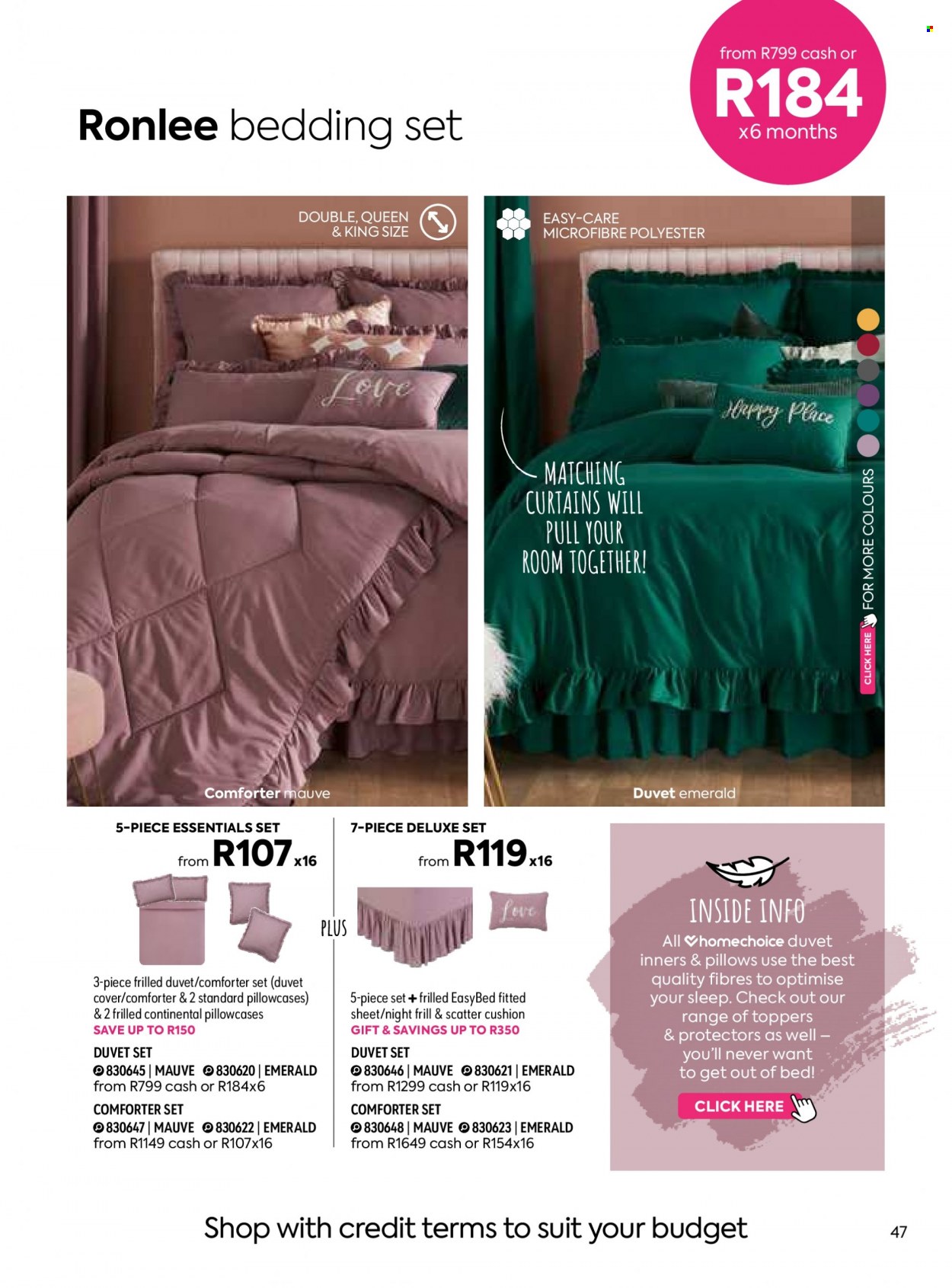 HomeChoice specials. Page 47