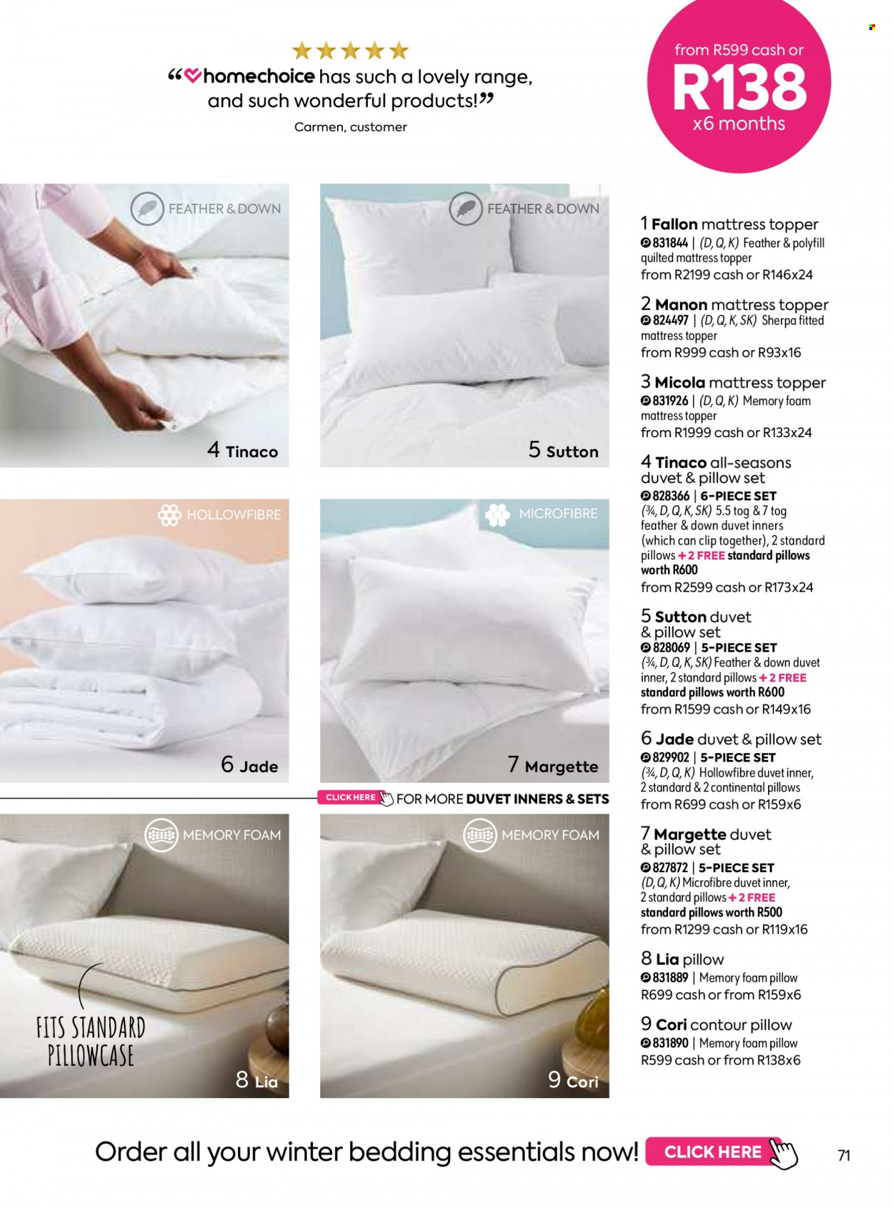 HomeChoice specials. Page 71