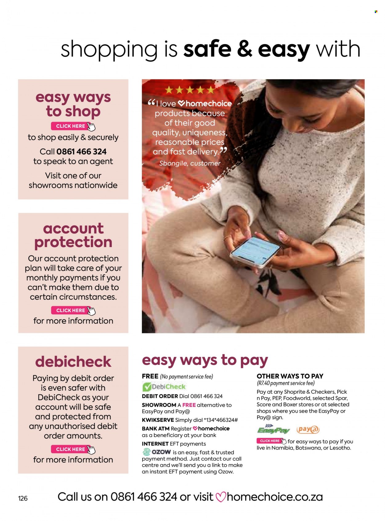 HomeChoice specials. Page 126