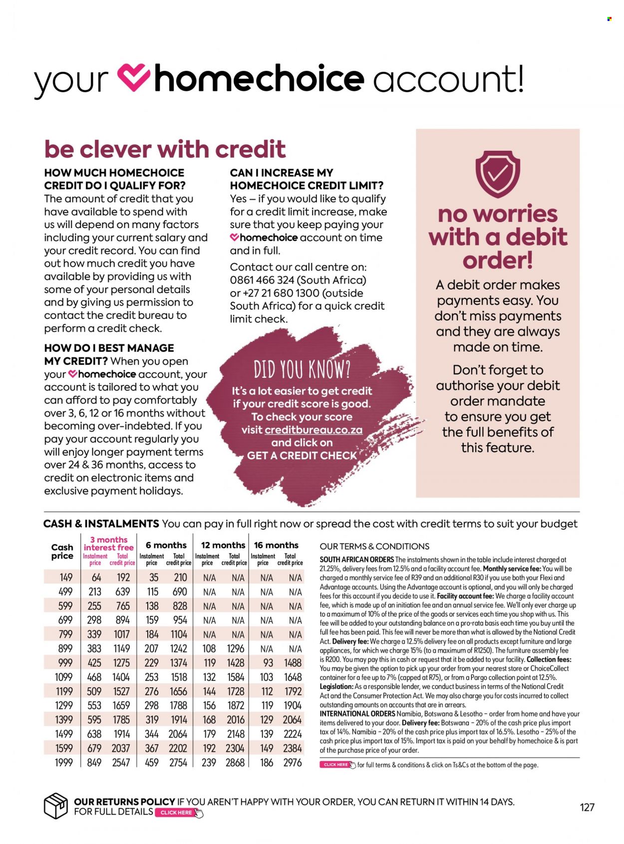HomeChoice specials. Page 127