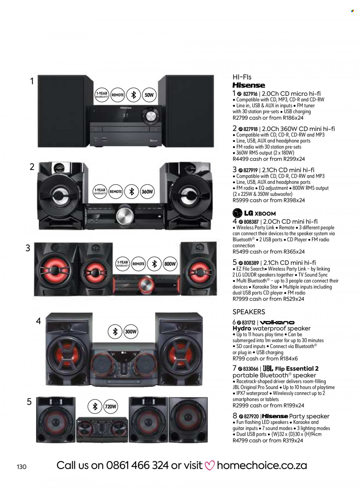 HomeChoice specials. Page 130