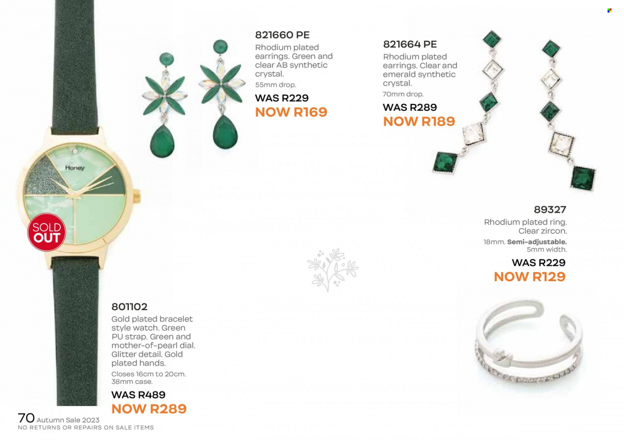 Honey specials. Page 72