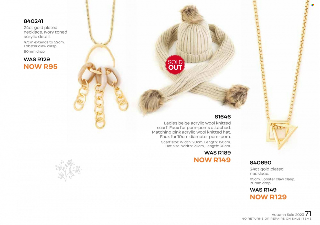 Honey specials. Page 73