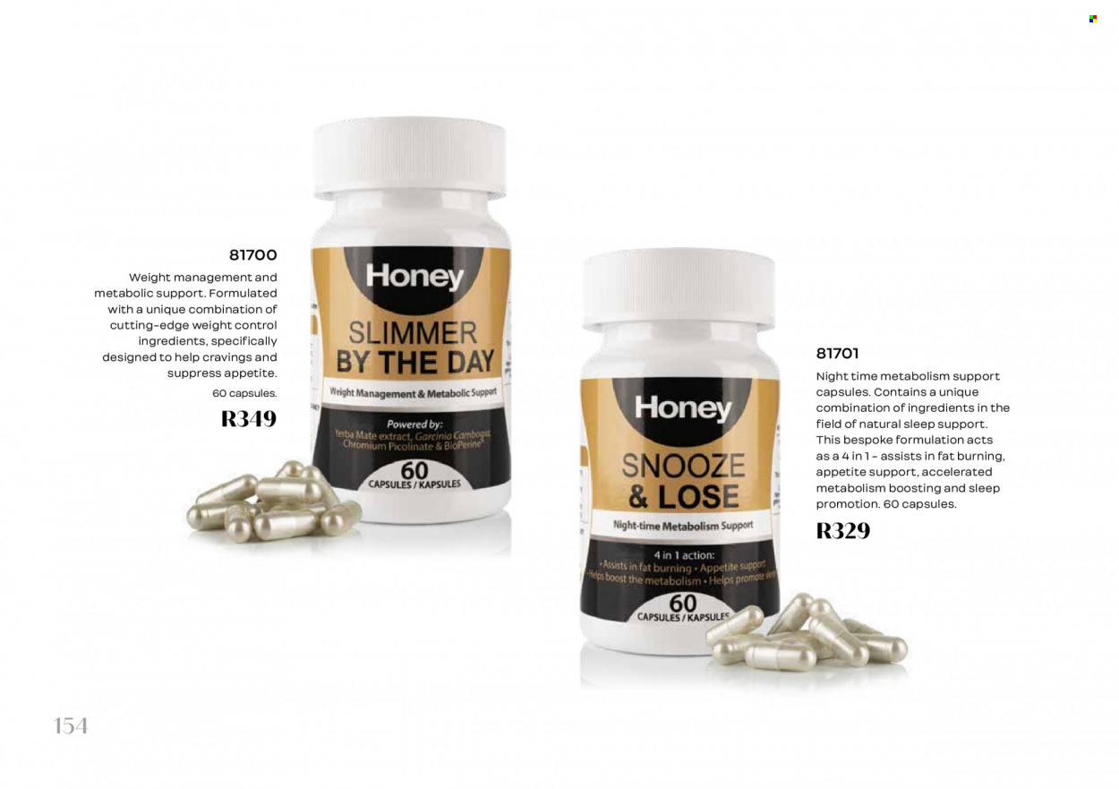 Honey specials. Page 156