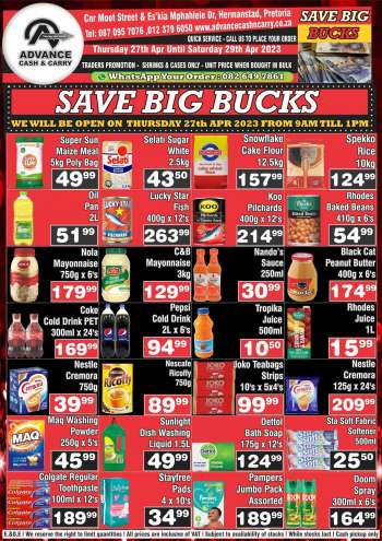 Advance Cash & Carry catalogue  - 27/04/2023 - 29/04/2023.