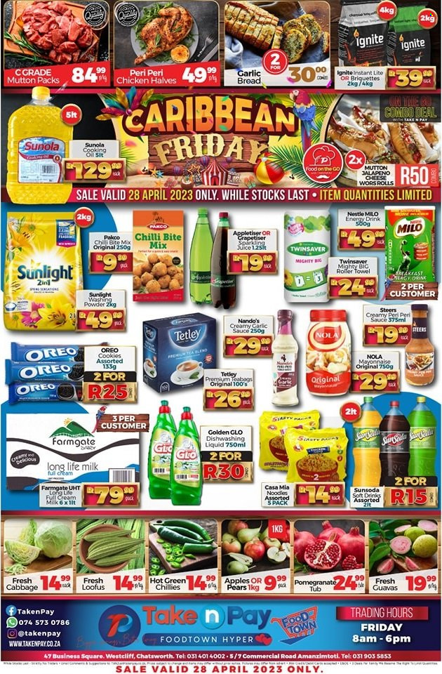 Take n Pay specials - 28/04/2023 - 28/04/2023. Page 1