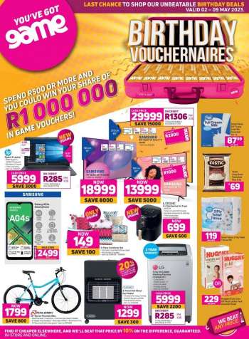 Game catalogue  - 02/05/2023 - 09/05/2023.