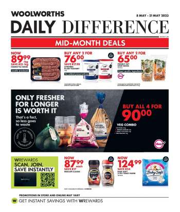 Woolworths catalogue  - 08/05/2023 - 21/05/2023.