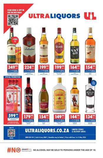 Ultra Liquors catalogue  - 01/05/2023 - 15/05/2023.