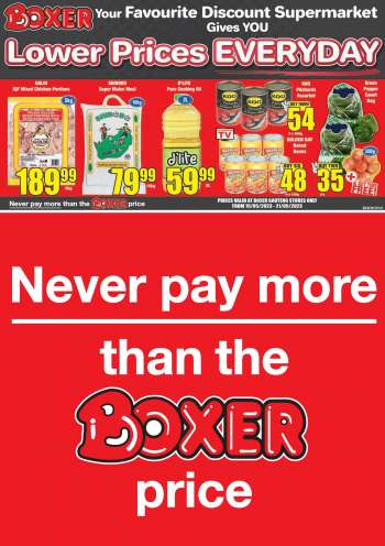 Boxer catalogue  - 15/05/2023 - 21/05/2023.