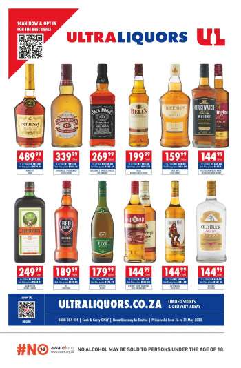Ultra Liquors catalogue  - 16/05/2023 - 31/05/2023.