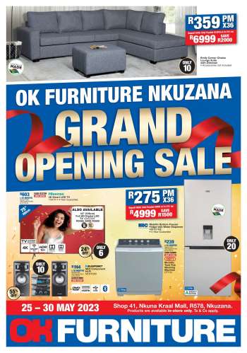 OK Furniture catalogue  - 25/05/2023 - 30/05/2023.