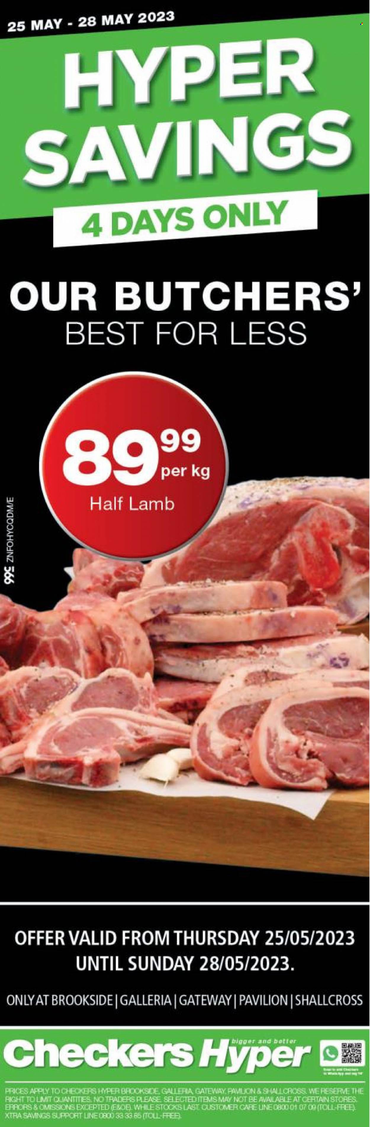 Checkers specials - 25/05/2023 - 28/05/2023. Page 1