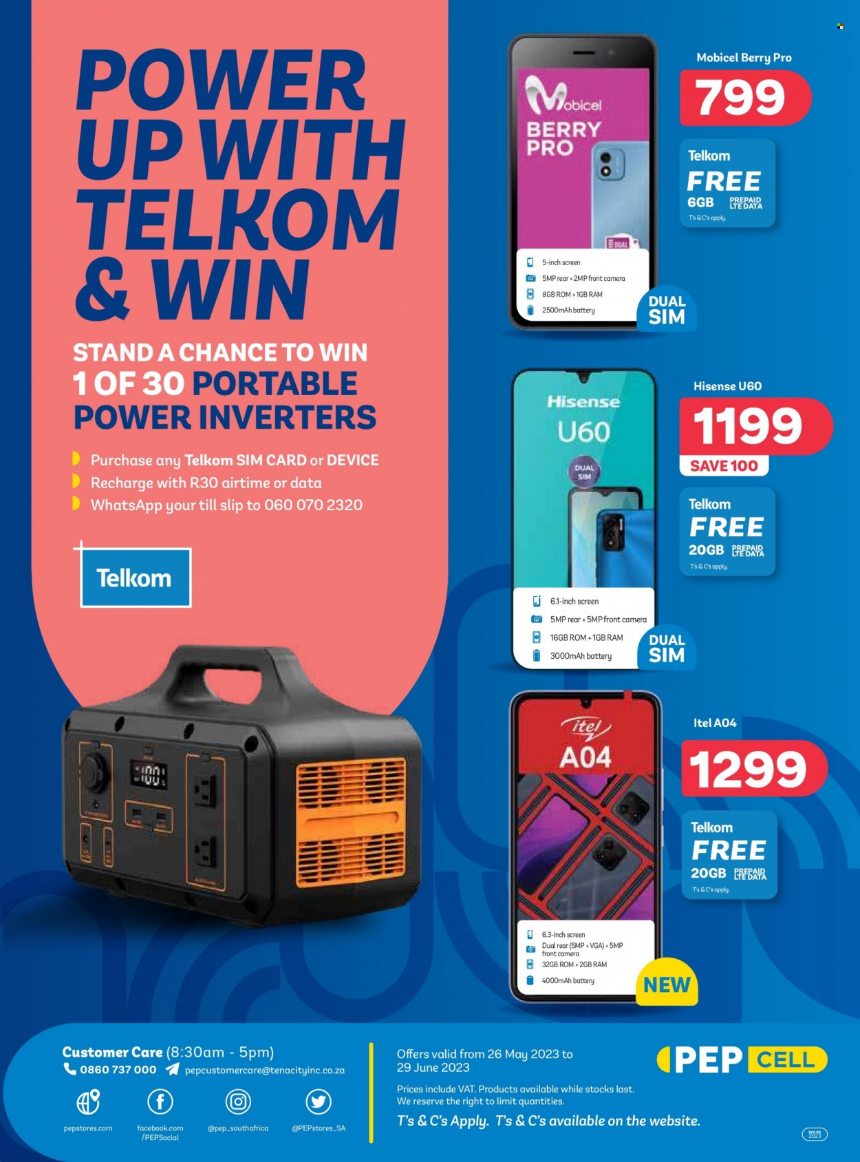 PEP CELL specials - 26/05/2023 - 29/06/2023. Page 8