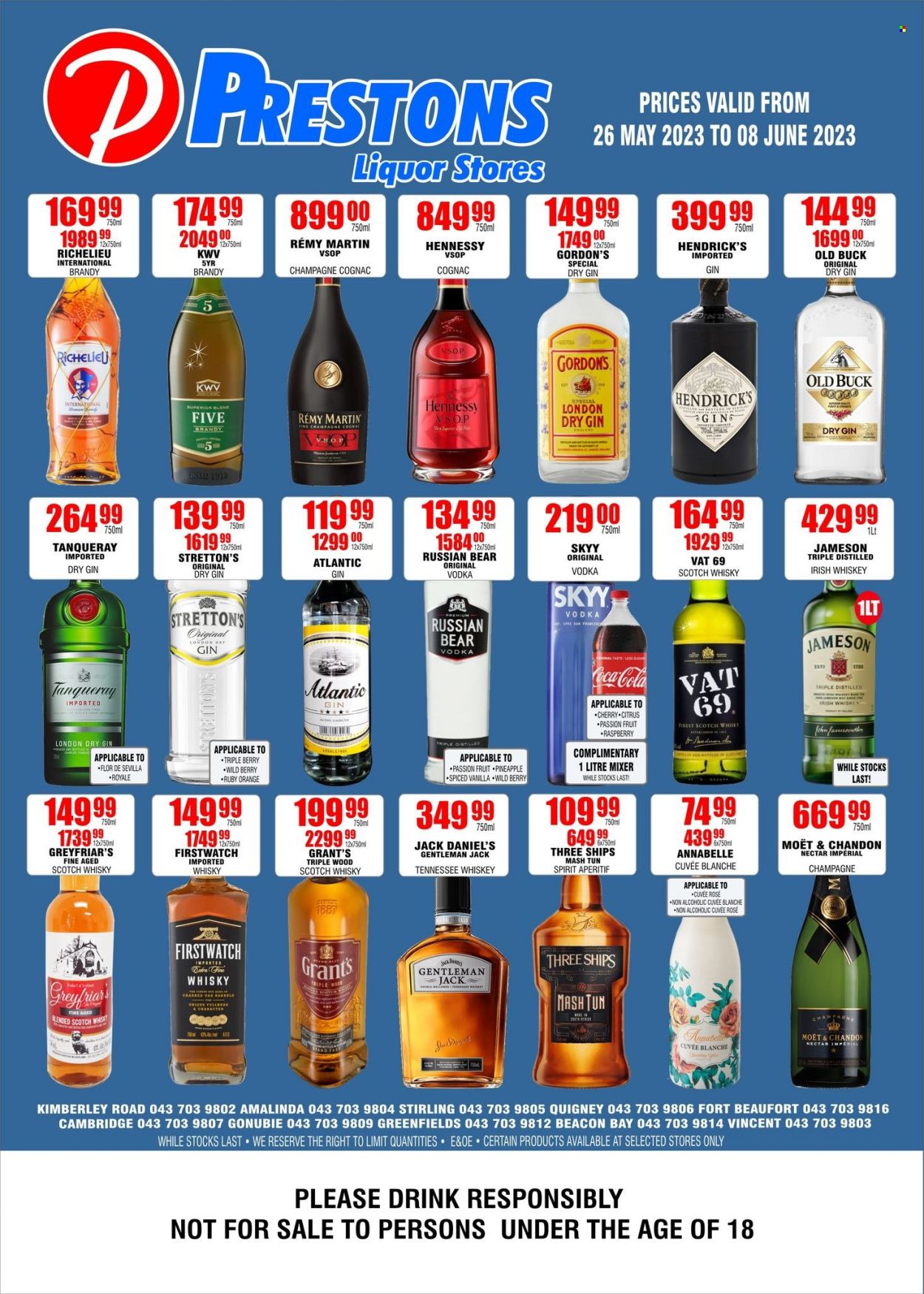 Prestons Liquor Stores specials - 26/05/2023 - 08/06/2023. Page 1