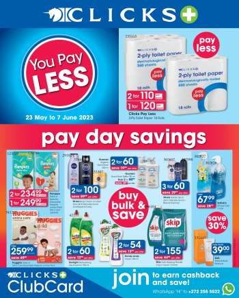 Clicks catalogue  - 23/05/2023 - 07/06/2023.