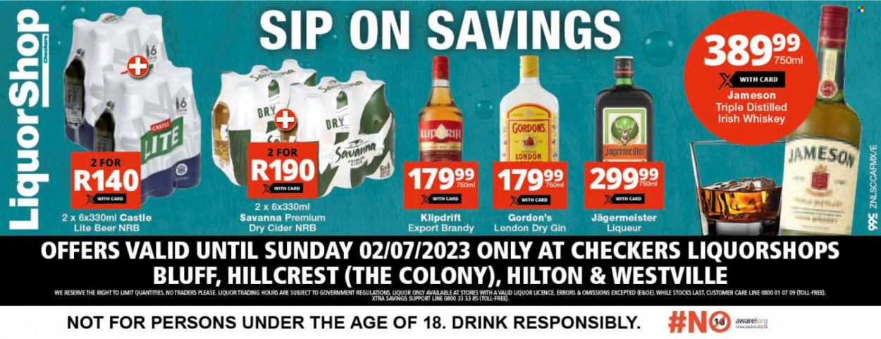 Checkers specials - 29/05/2023 - 02/07/2023. Page 1