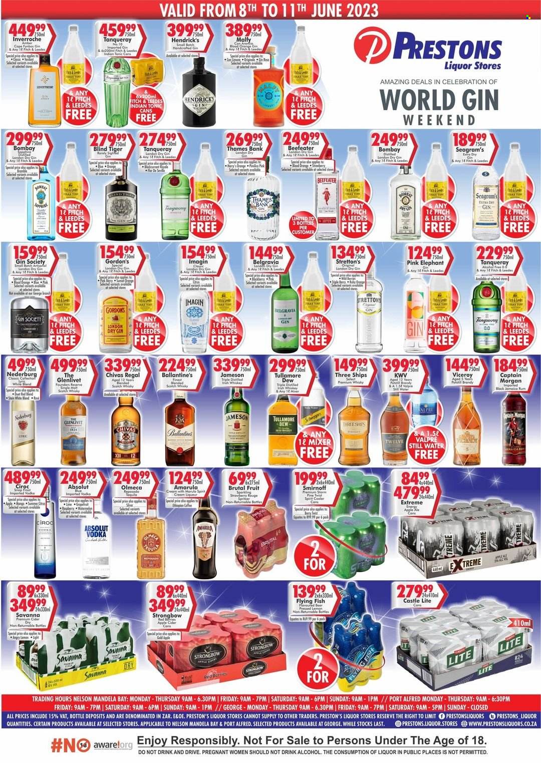 Prestons Liquor Stores specials - 08/06/2023 - 11/06/2023. Page 1